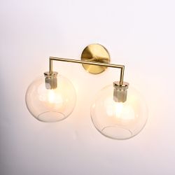 Бра Rh Utilitaire Globe Shade Double Sconce Brass By Imperiumloft