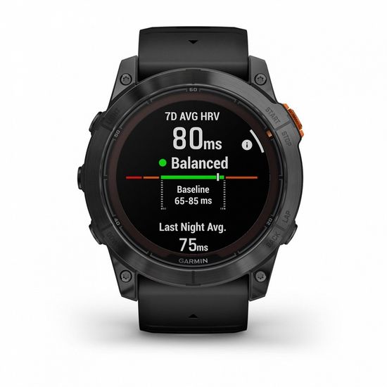Умные часы Garmin Fenix 7X Pro Solar Edition серый корпус c черным ремешком