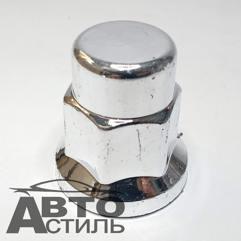 Колпачок на гайку Декор - 32мм - Хром №2 Длинный (32хром2)
