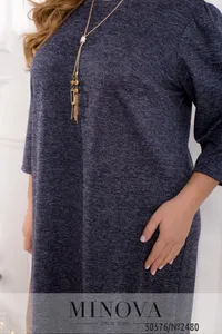 Платье 2480-темно-синий Minova