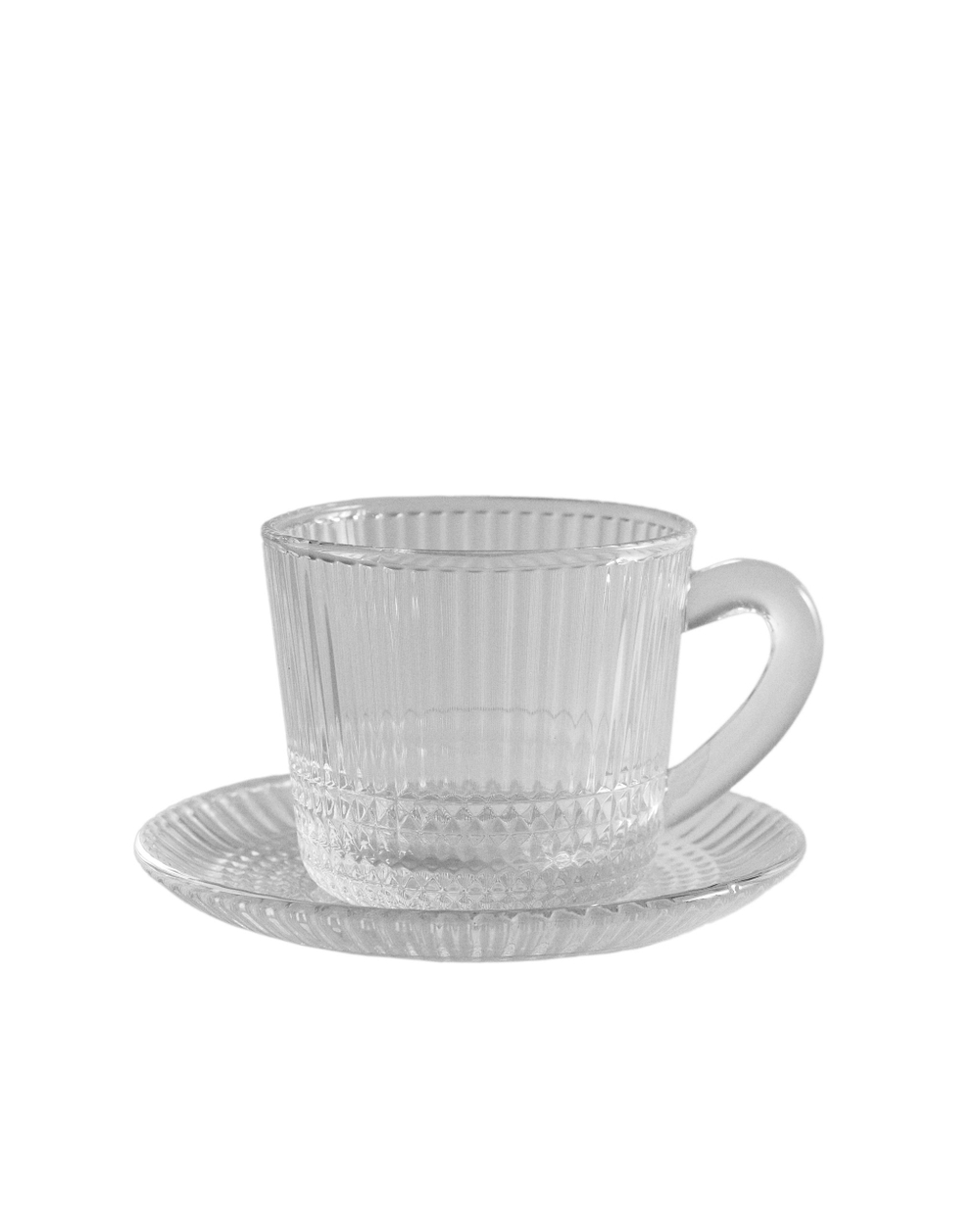 Zara Home чайная пара из стекла, цвет прозрачный, 8 см
