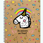 НОВИНКА! Тетрадь общая 48 листов на спирали "Funny doodle"