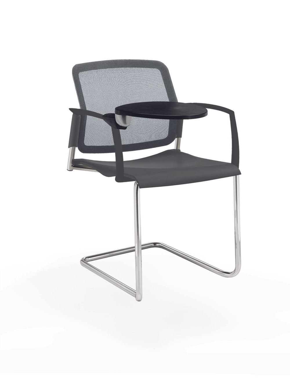 Movie стул на кантилевере со спинкой-сеткой