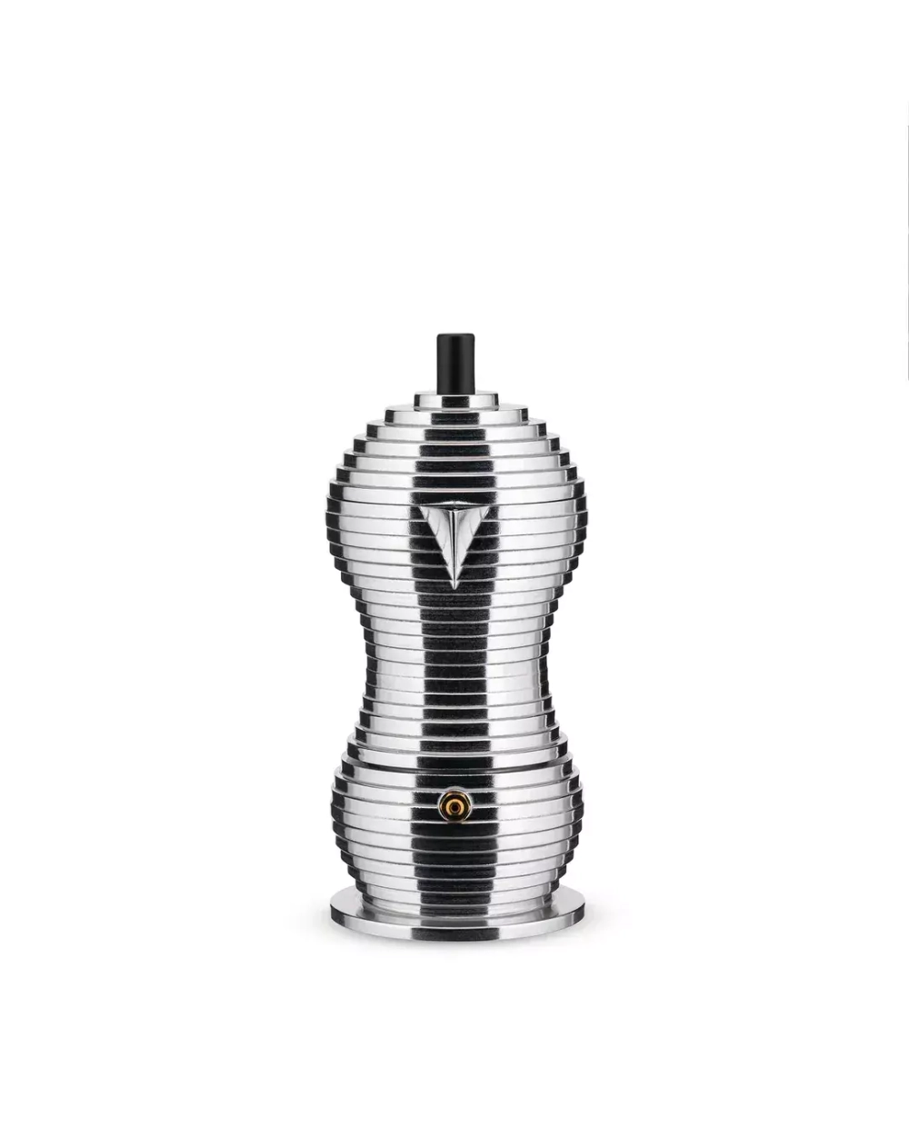 Alessi - Алюминиевая турка кофеварка  Pulcina под давлением на 1 чашку. черный / артикул   MDL02/1 B  / GTIN 8003299388127