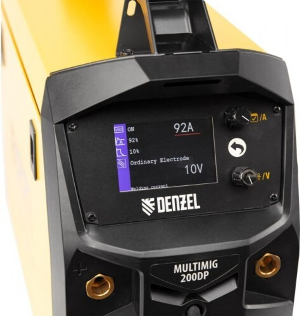 Сварочный полуавтомат Denzel MultiMIG-200DP Synergy Double Pulse 94313