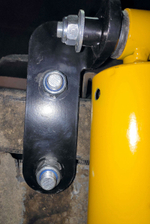 Демпфер рулевой с кронштейнами УАЗ Патриот, Профи 2019+ для стандартной подвески РИФ