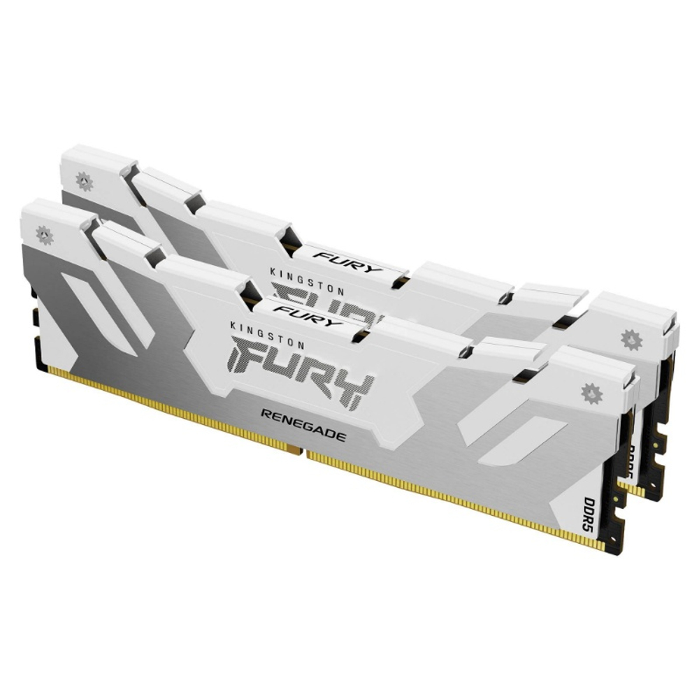 Оперативная память Kingston 32GB 6400MT/s DDR5 CL32 DIMM (Kit of 2) FURY Renegade White XMP