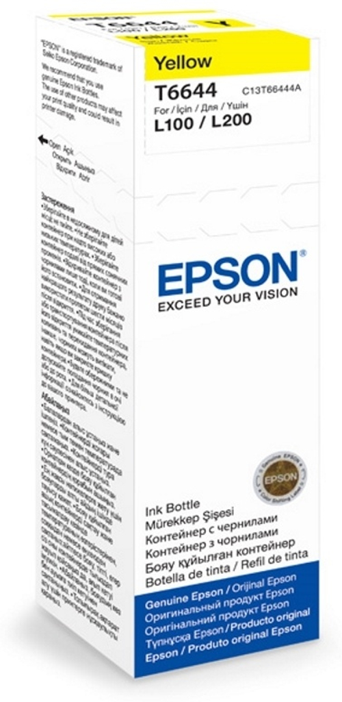 Картриджи Epson C13T66444A желтый (yellow)