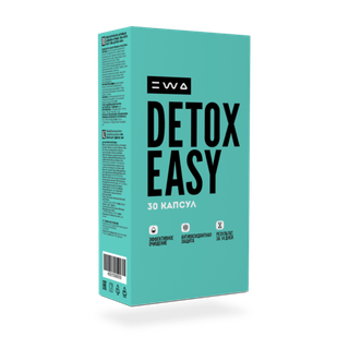 DETOX EASY быстрое, мягкое и безопасное очищение организма, 30 капсул