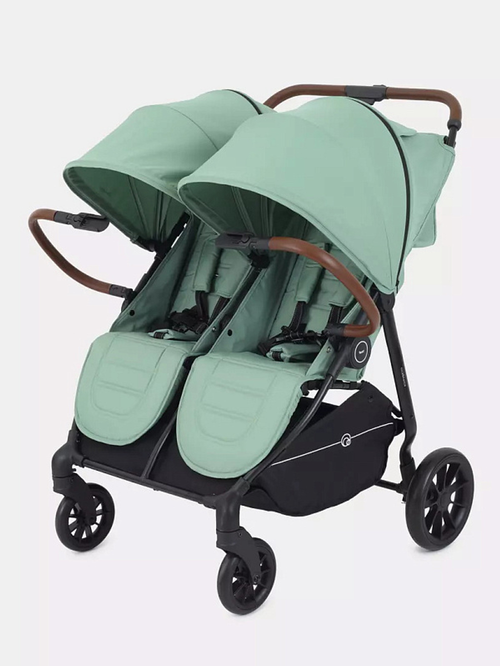 Детская прогулочная коляска для двойни Rant Twinny Wild green