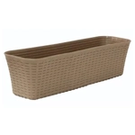 Балконный ящик РОТАНГ 600 Бежевый ротанг 0,16,575х0,18м