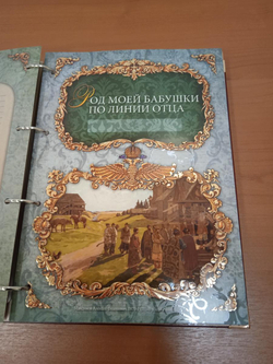 Семейное древо альбом "Классическая" бордовая, обложка балакрон