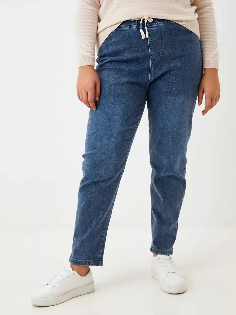 Джинсы на резинке больших размеров