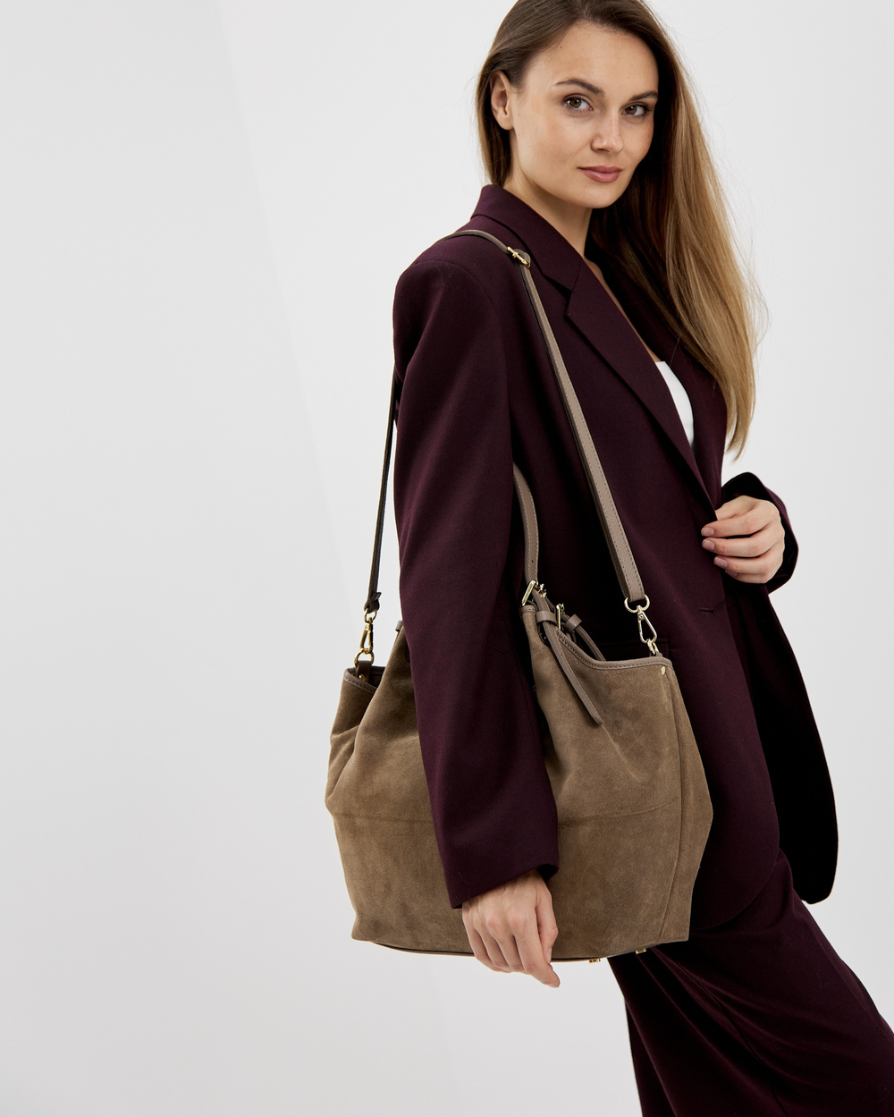 Сумка 559 15 тауп темный