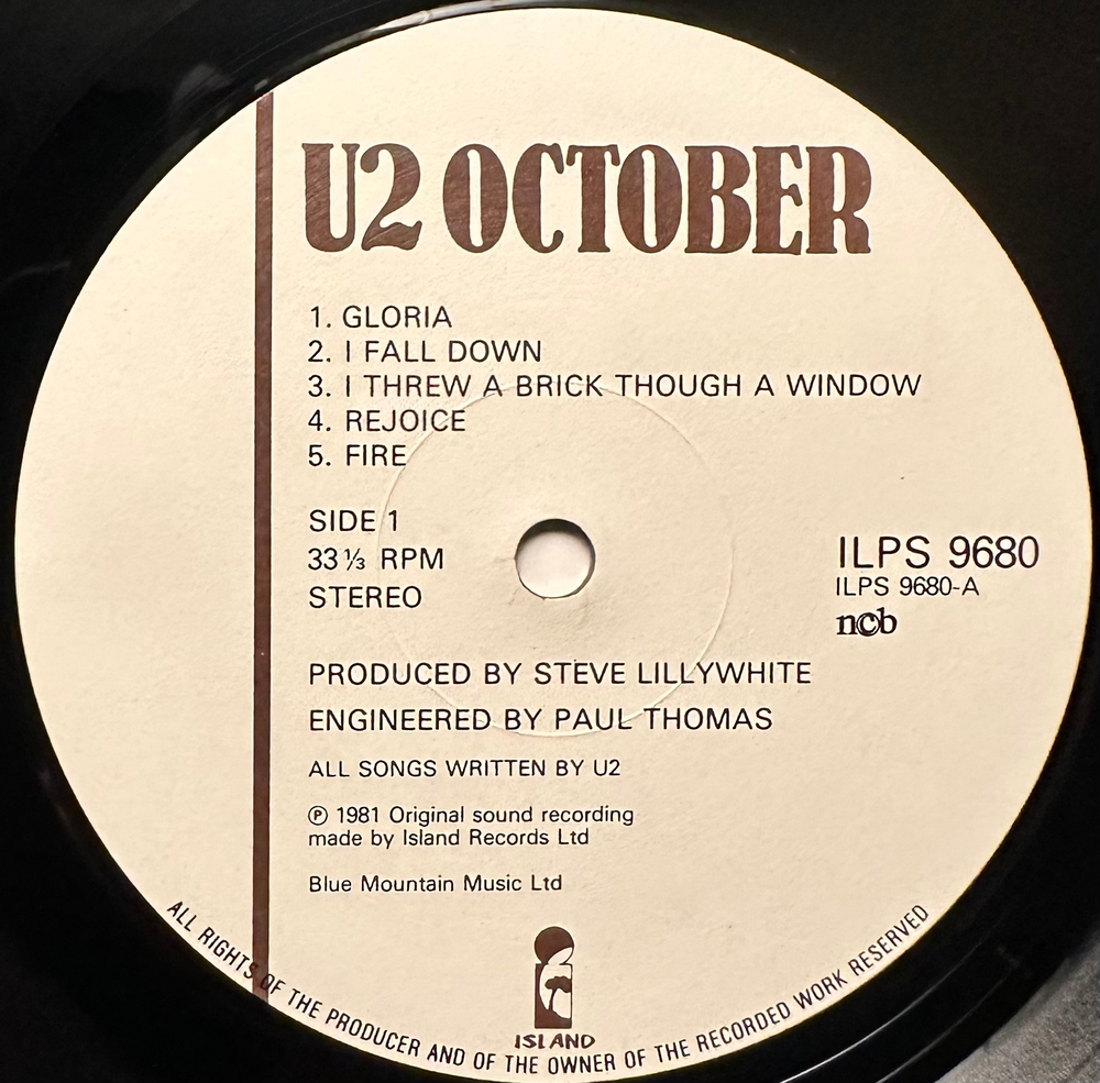 U2 - October (Скандинавия 1981г.)