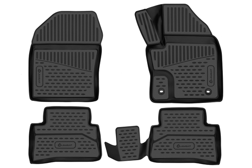 Коврики 3D в салон для TOYOTA C-HR (I, Ir) 2016-н.в., 2WD, правый руль 4 шт. (полиуретан)  AFM3DA66807210K