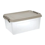 Контейнер для хранения прямоугольный 25л 484х240мм капучино