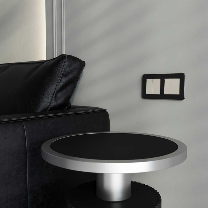 Выключатель одноклавишный (дымчатый) W1210004/ a069447