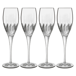 Набор фужеров 4шт 0.22л для шампанского Luigi Bormioli Диаманте Просекко