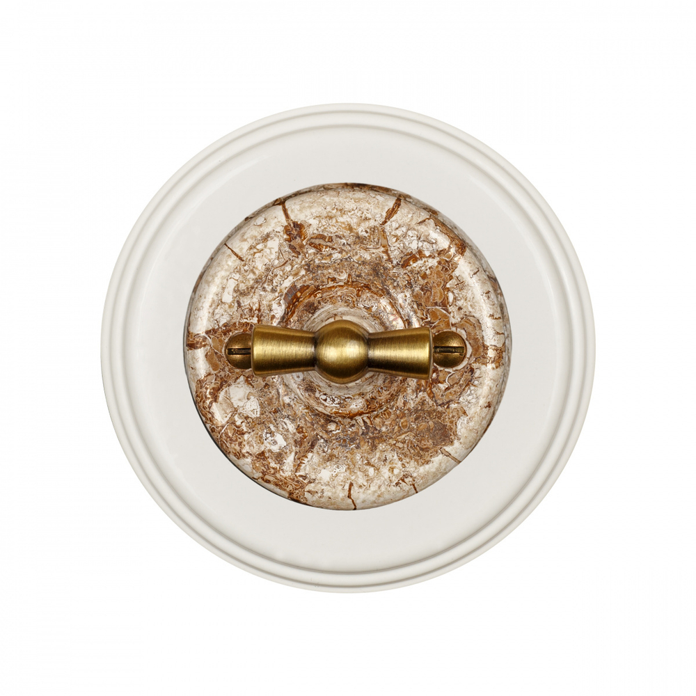 Рамка 1 постовая, керамика, цвет белый BF2-610-01