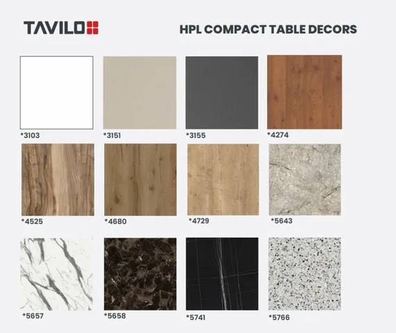 Стол Fuoz HPL, 80х80 см, индийский шесман