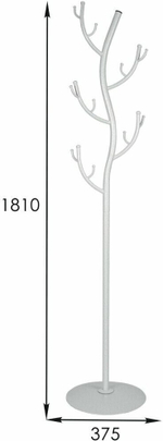 ВЕШАЛКА ЗМИ СТОЙКА №9 ДЕРЕВО БЕЛОЕ СЕРЕБРО ВНП 211(б)