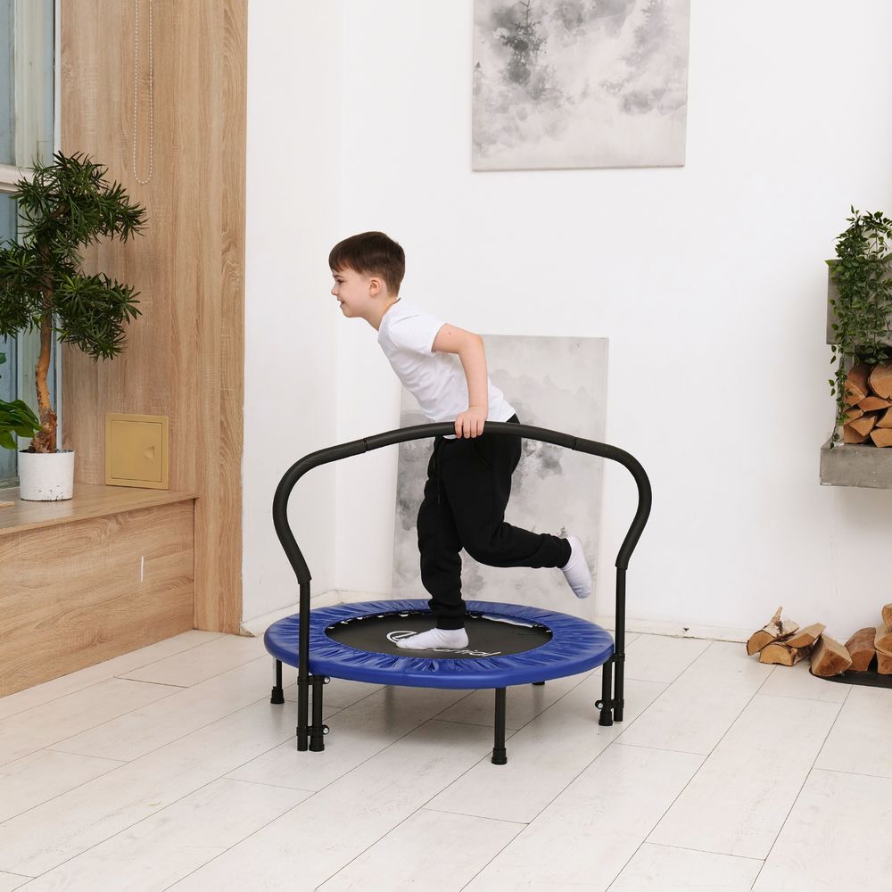 Батут с поручнем DFC JUMPFIT 36&#39;&#39; синий