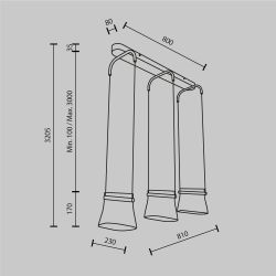 Светильник подвесной светодиодный Maytoni Cabaret MOD170PL-L24BS3K