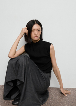 Расклешенная юбка в складку