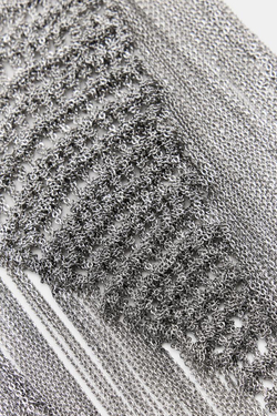 ZARA ОБЪЕМНОЕ ОЖЕРЕЛЬЕ, СЕРЕБРИСТЫЙ