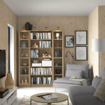 Книжный шкаф -  BILLY / OXBERG IKEA/ БИЛЛИ/ ОКСБЕРГ ИКЕА, 160х202 см, под беленый дуб
