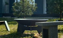Скамья для костровой зоны SKM180 (Concretika)