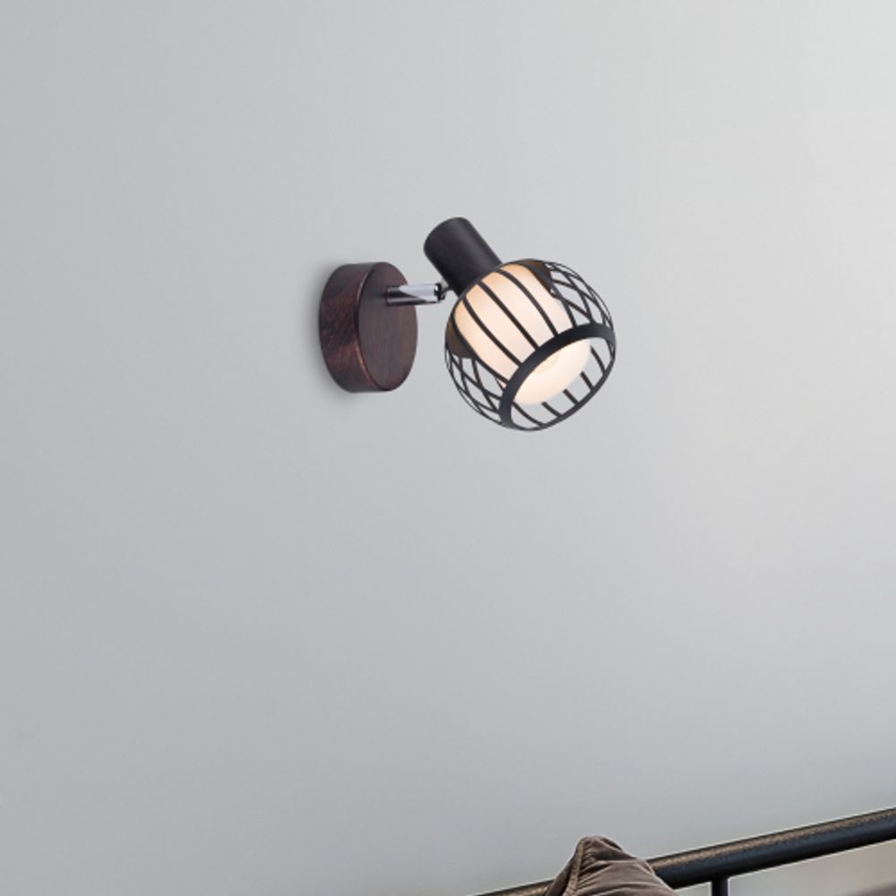 Светильник настенно-потолочный спот Rivoli Enio 7032-701 1 х E14 40 Вт поворотный уценка | Rivoli