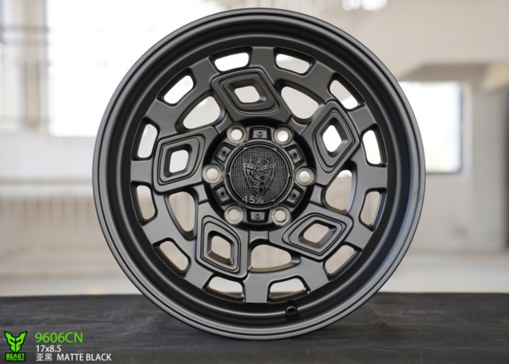 Диск колёсный  9606CN R17 8,5 ЕТ0 Matte black Beast offroad