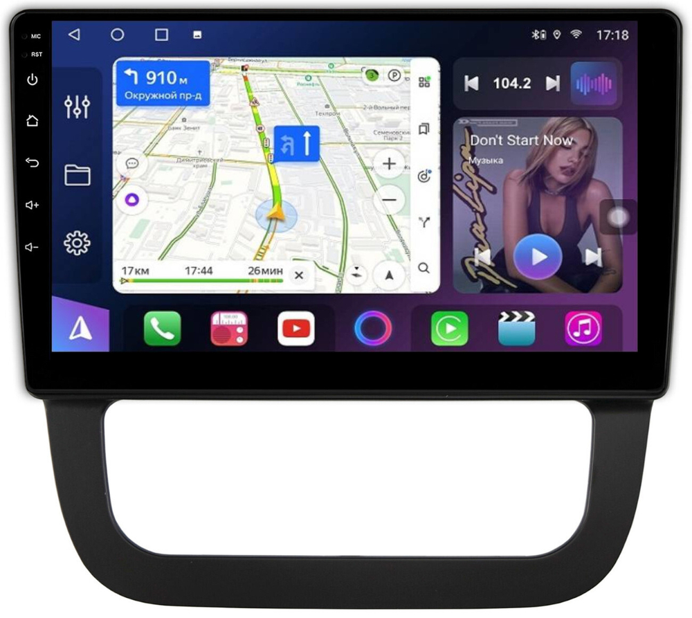 Магнитола Volkswagen Jetta 5 2005-2010 (климат 2) - FarCar 3227M монитор 10.36" QLED на Android 14, TS18, CarPlay, 4G SIM-слот