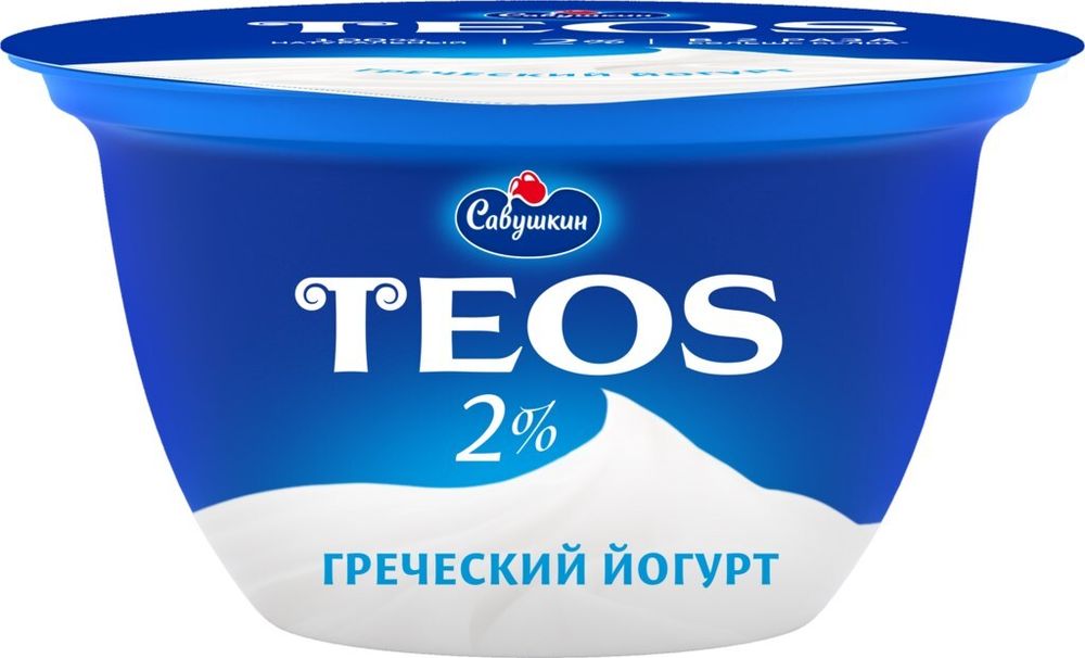 Йогурт греческий TEOS 2% 140г натуральн.
