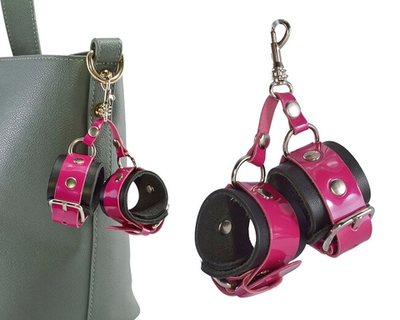 Брелок наручники розовые (Цвет: розовый)