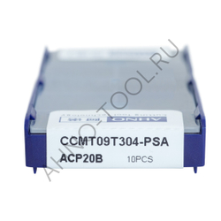 Пластина твердосплавная ISO CCMT09T304-PSA ACP20B AHNO по стали, получистовая