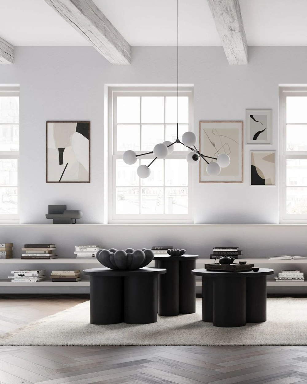 Стол журнальный 101Copengagen Big Foot Table, Low - Coffee