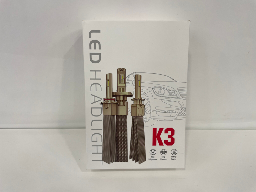 H7 / Светодиодные лампы K3, без вентилятора, 12v, 55w (2 шт. / комплект)