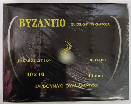 Уголь Византия быстроразжигаемый d40 (Греция)