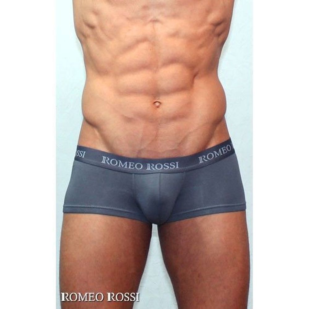 Мужские трусы хипсы темно-серые Romeo Rossi Comfort Boxer Brief RR5001-04