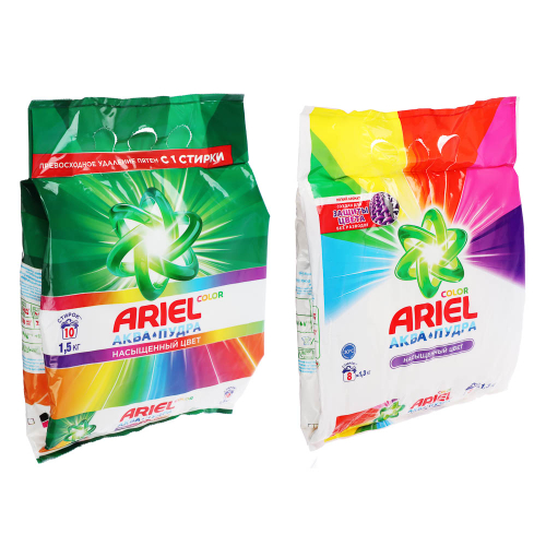 Стиральный порошок ARIEL Автомат Color, п/э, 1,5кг/1,3кг