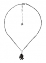 Колье Ciclon с муранским стеклом и серебряным покрытием B182823-01 BW/S
