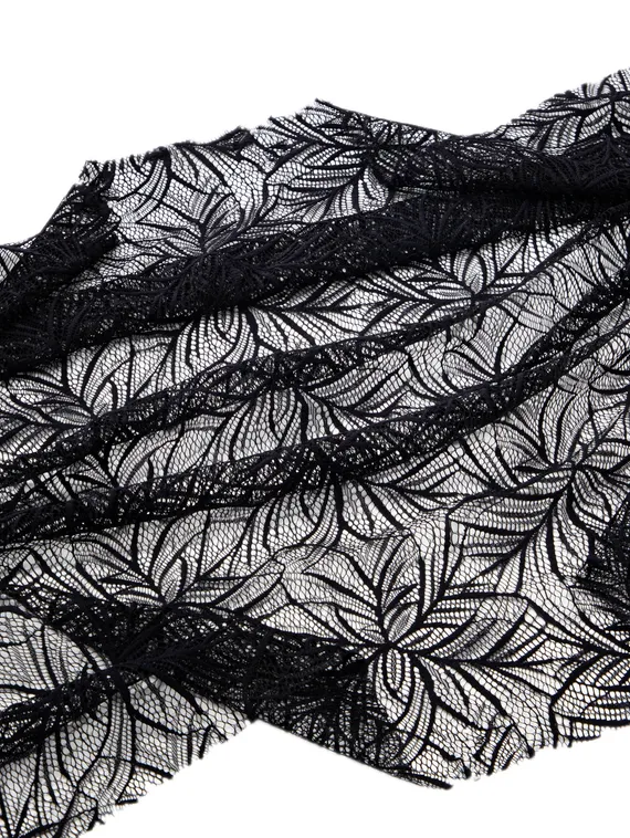 Сетка эластичная арт.022 оптом, flower mandala, Италия, черный