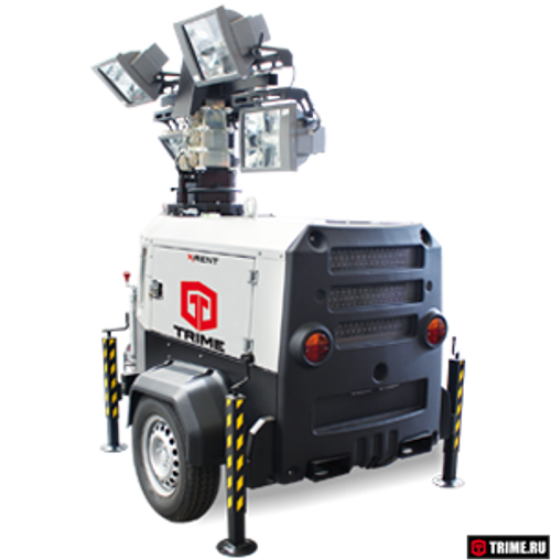 Осветительная мачта TRIME X-Rent 4x1000W MH дизельная - [8.5 м / Kubota]