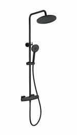 Душевая система с термостатом WONZON & WOGHAND NEO WW-B3035-A-MB черный матовый