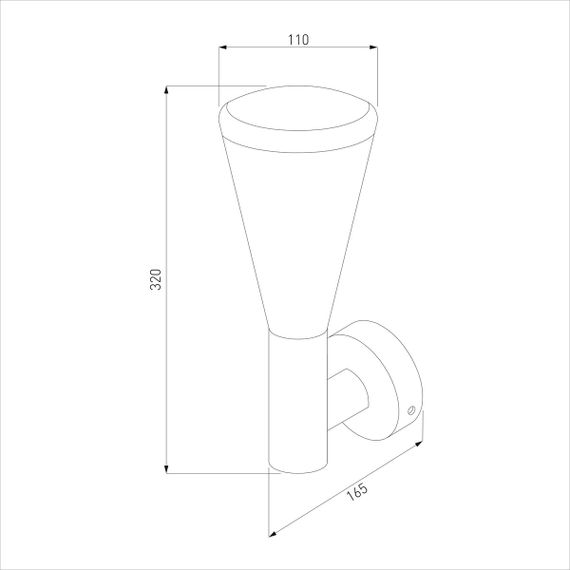 Уличный настенный светильник Elektrostandard 1416 Techno серый a049710