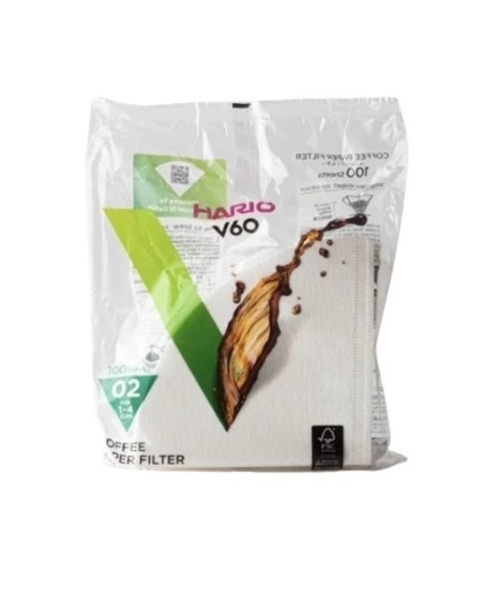 Фильтры бумажные HARIO V60 01, 02(100шт)