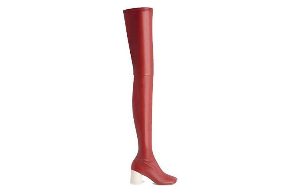 MM6 Maison Margiela Anatomic Over the knee Boots Women"s Red